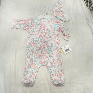 NWT Little Me floral Onesie